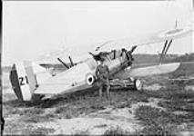 F/L Beamish with Armstrong Whitworth "Siskin" IIIA aircraft 21 of the RCAF 24 Aug. 1929