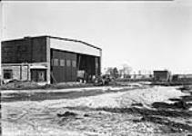 View in front of hangar showing condition of approach, Ottawa Air Station, Rockcliffe 27 Mar. 1929