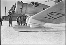 Northrop Delta Mk. 11, aircraft 671 of the R.C.A.F. - Leading ski wire attachment 2 Feb. 1938