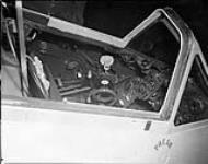 View of cockpit of Vampire aircraft ca. 1948