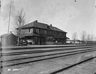 Record of happenings on No. 1 Detachment at Armstrong - exterior view of train station 22-Jul-47