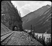 Tunnel through the arm, Mount Stephen, B.C. [1880-1900] 1880-1900
