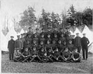 Canadian Postal Corps, 1916. [Includes Sgt. Cunliffe and Captain Vincent Massey, C.O.] n.d.