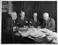 Chief officers of the Post Office Department discussing arrangements for the first international service between Montreal & Albany and New York