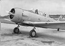 North American Harvard Mk. 4 aircraft 20271 of the RCAF, 3/4 side view 30 Aug. 1954