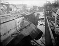 Canadian Vickers Ltd - Damaged boat and dry docks by explosion on the British Tanker CYMBELINE in June 17, 1932 17 June 1932.