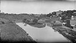 View from a high bridge of St. Catharines 26 June, 1916