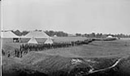 169th Battalion going to have a photo taken at Camp Niagara 28 June, 1916