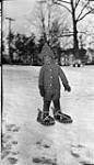 Small boy snowshoeing in High Park, [Toronto, Ont.], 24 Feb., 1917 24 Feb. 1917