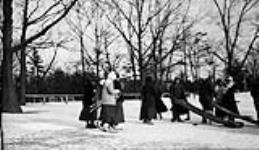 At the top of the slides tobogganing February 10, 1917.