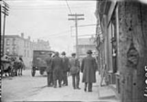 Unemployed men on Simcoe Street, [Toronto, Ont.], 24 April, 1917 24 April 1917