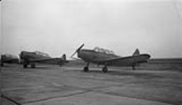 Fairchild 'Cornell' I aircraft EW485 '2' and North American 'Harvard' II aircraft of the R.C.A.F 1944