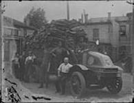 Truck loaded with army blankets ca. 1914