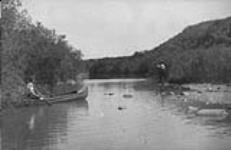 [Fishing scene near Moose Jaw, Sask., c. 1909] [ca. 1909]