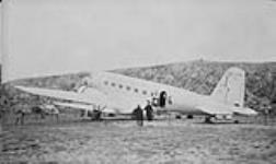 Douglas DC-2 aircraft NC13731 of The Great White Fleet piloted by Captain Eddie Rickenbacker in support of the Merrill Richman Trans-Atlantic flight Sept. 1936
