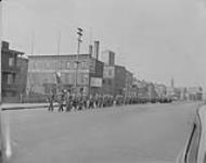 Street car conductors' parade, [Quebec, P.Q.] 7 May, 1944