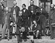 Delegates who gathered at the Charlottetown Conference to consider the confederation of the British North American colonies Sept. 1864