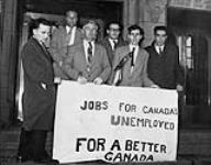 Demonstration: "Jobs for Canada's Unemployed" Parliament Buildings, Ottawa, Ont 1955