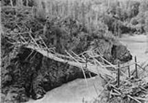 Old Indian Bridge across Bulkley River 1907 - 1908