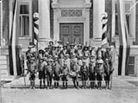 Boy Scouts and Girl Guides in front of Court House 9 Oct. 1926