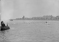 Life Guard Patrol, following lady swimmers, Toronto, Ont. Aug. 23, 1929 23 Aug. 1929