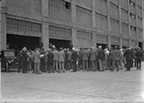 Inspection trip Geri Langton addressing bankers Toronto, Ont July 10, 1929