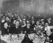 Dinner celebrating burning of mortgage, 17 Fairmont Ave., Ottawa, Ontario, 1946 1946