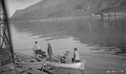Danish boats coming along side "Arctic" 30 July 1923.