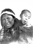 Netselingment woman and child - photo on ice south of Rae Strait April 1926.