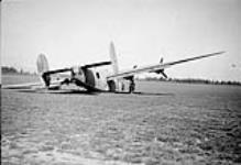 Damaged Consolidated 'Liberator' B. VI aircraft 'C' of No. 5 Operational Training Unit, R.C.A.F., Boundary Bay, BC, c 1944 c 1944