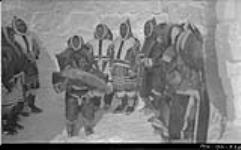 "Dance of the Copper Eskimos" during the making of Richard Finnie's film Among the Igloo Dwellers April 1931