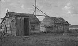 This is cabin of Andy Hayes, at head of Anderson River, 160 miles east of Aklavik 1941