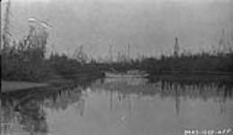 The Flying Cloud at the end of navigable water, Pond Lilly Creek 1928