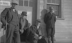 L. to R.: E.C. Green, H.J. Patten, G.K. Tallman, A.H. Snow [at Post office] 6 September 1936.