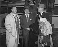 Left to right: Russ Baker, Viscount Alexander of Tunis, President of Alcan n.d.