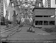 Montreal South Shore Bridge [Jacques Cartier Bridge]: anchor arm floor condition - north Oct. 1928