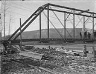 Klondike pipe and bridge panorama 1908