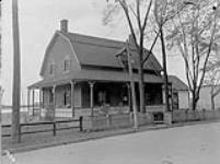 Ste. Anne's Collector's house, brick house, occupied by Mr. Louis Cousineau Oct. 9, 1929