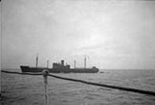 View from H.M.C.S. "Assiniboine" of S.S. "Hannover" Mar. 1940