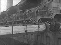 Group of Royal Navy ratings arriving to man former U.S.N. destroyers Sept. 1940
