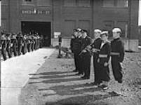 Senior officers watching R.C.N. parade Sept. 1940
