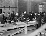 Ratings learning bench work at the Mechanical Training Establishment, H.M.C.S. CORNWALLIS, Halifax, Nova Scotia, Canada, 1 January 1943 January 1, 1943.