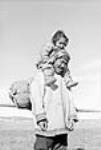 [Inuit] and child [Sakiasi Anaija and Eunice Nimiqraqruaq Ochakpaut Nuliayuk] 1951.