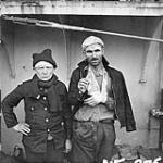 Unidentified survivors of a torpedoed merchant ship, St. John's, Newfoundland, 15 September 1942 Sepember 15, 1942.
