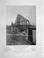 Dominion Bridge. Steel cantilever railway bridge over the Saint John River ca. 1889