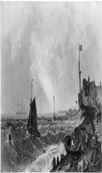 English coast scene 1865