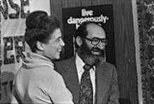 Dr. Henry Morgentaler lors de sa conférence de presse 18 Dec. 1976.