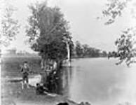 H. Roach fishing, Rideau River near O'Dell Brickyard 27 May 1897.