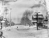 Street scene, Ottawa East, looking down towards Canal from [James Ballantyne's] house 14 December 1895.