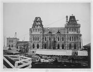 Construction view of the Parliament Buildings 1863